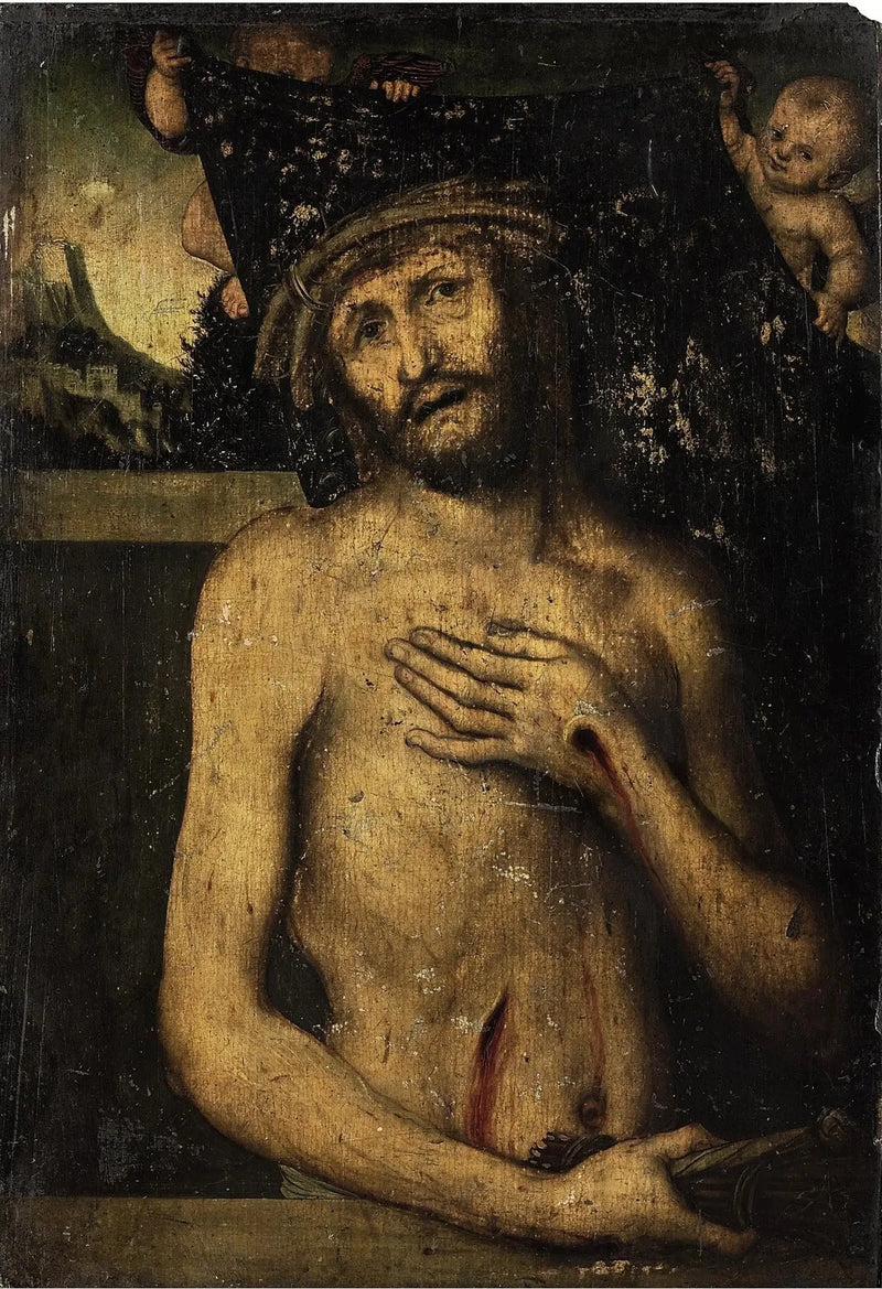 Het Christus, de man van smart - Lucas Cranach de Oudere