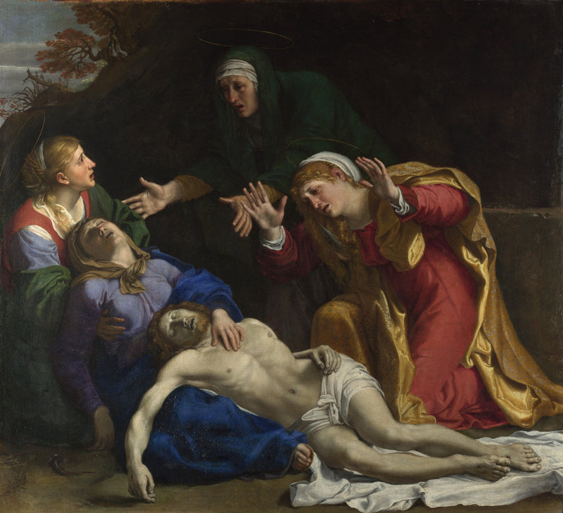 De gestorven Christus met tranen (« De Drie Maria's ») - Annibale Carracci