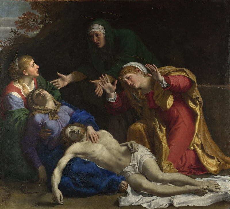 De gestorven Christus met tranen (« De Drie Maria's ») - Annibale Carracci