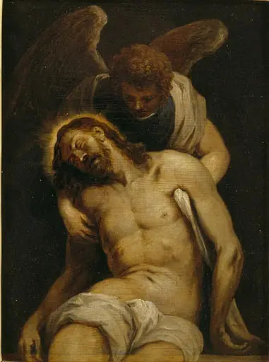 De gestorven Christus ondersteund door een engel - David Teniers de Jonge

Source:
Le Christ mort soutenu par un ange - David Teniers le Jeune