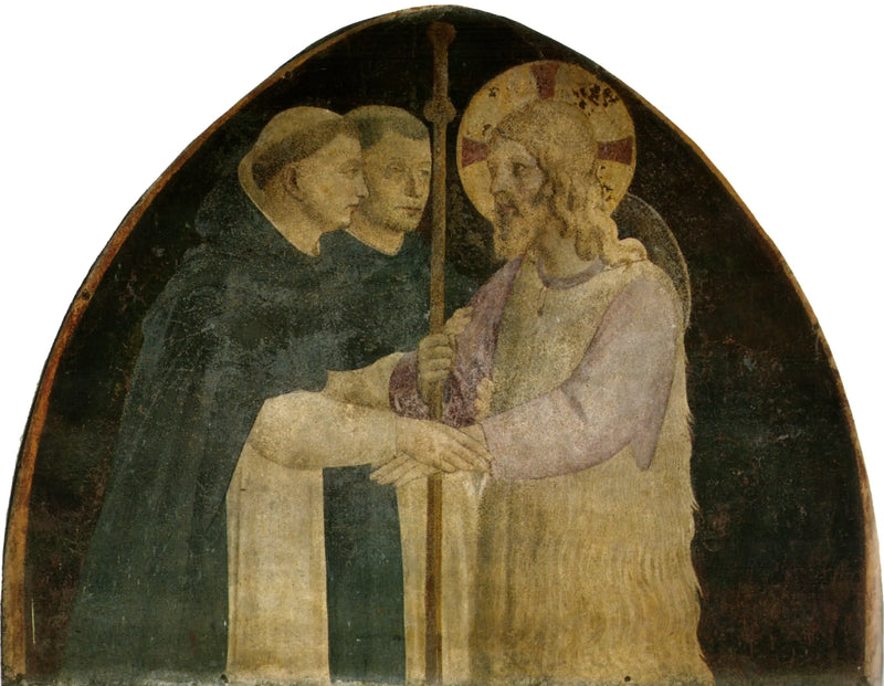 De pelgrimsende Christus verwelkomd door twee dominicanen - Fra Angelico

Source:
Le Christ pèlerin accueilli par deux dominicains - Fra Angelico