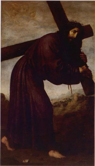 Het Christus dat zijn kruis draagt - Francisco de Zurbarán