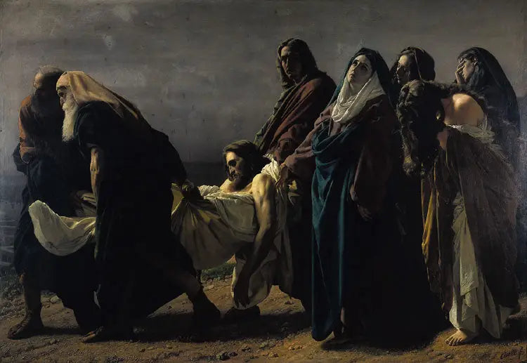 Het Christus gedragen naar het graf - Antonio Ciseri

Source:
Le Christ porté au tombeau - Antonio Ciseri