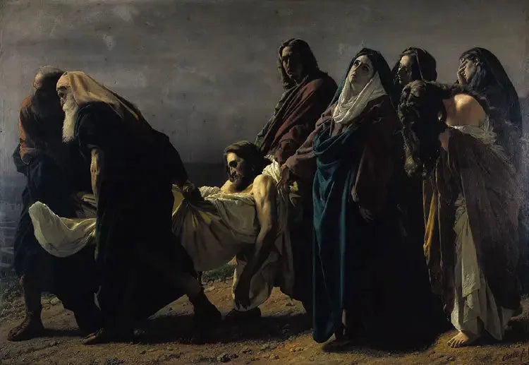 Het Christus gedragen naar het graf - Antonio Ciseri

Source:
Le Christ porté au tombeau - Antonio Ciseri