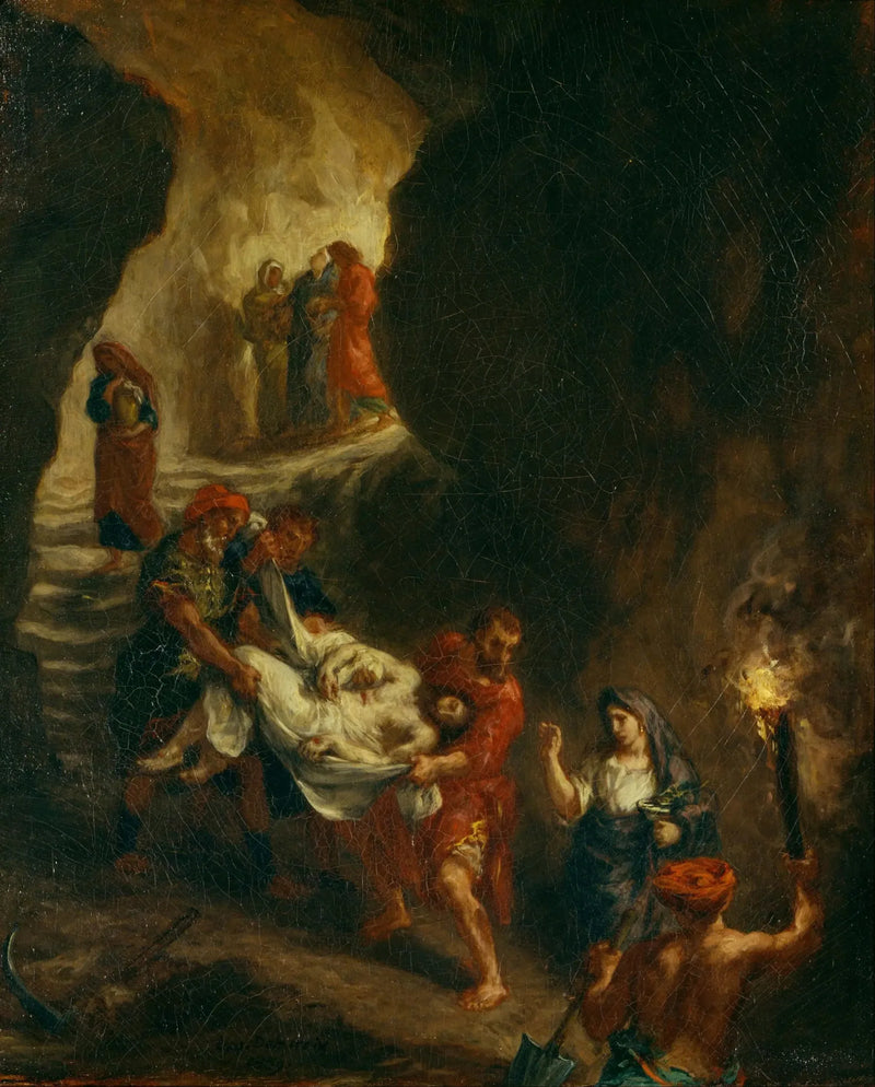 De Christus gedragen naar het graf - Eugène Delacroix