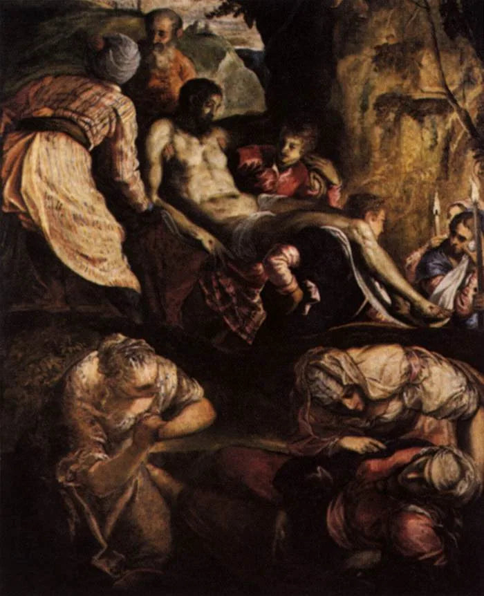 Het Christus gedragen naar het graf - Jacopo Tintoretto