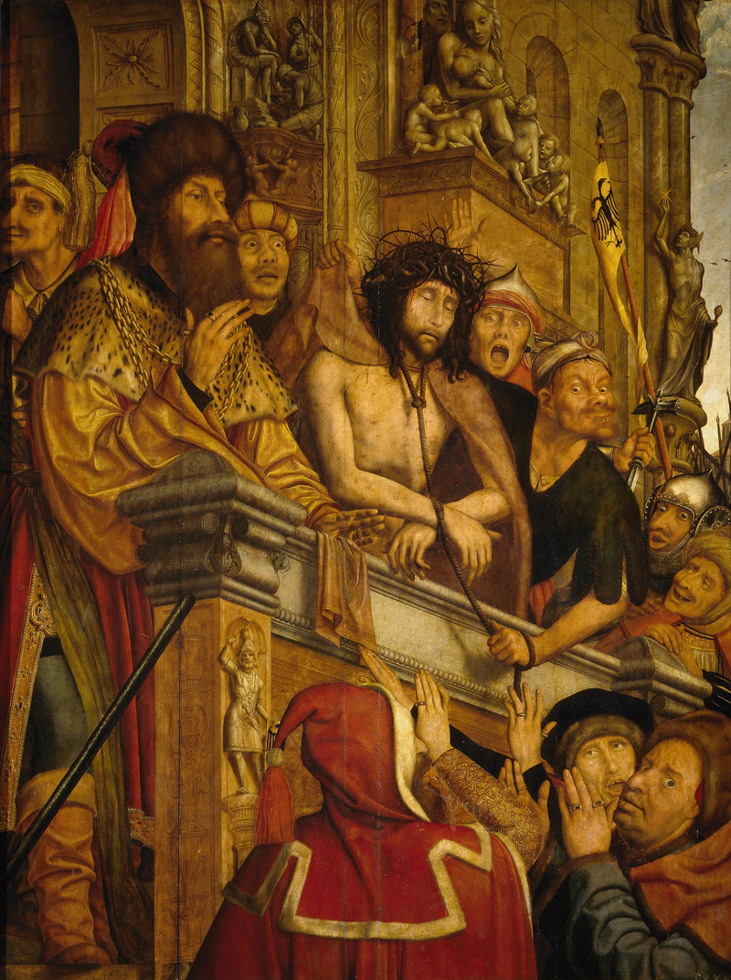 Het Christus voorgesteld aan het volk door Pilatus - Quentin Metsys