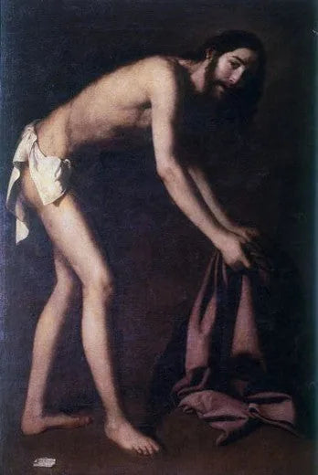 Christus verzamelt zijn kleding - Francisco de Zurbarán