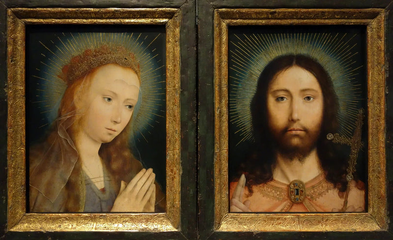 De Christus Salvator Mundi en Maria in gebed - Quentin Metsys