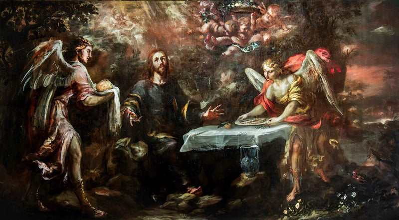Het Christus bediend door de engelen - Juan de Valdés Leal