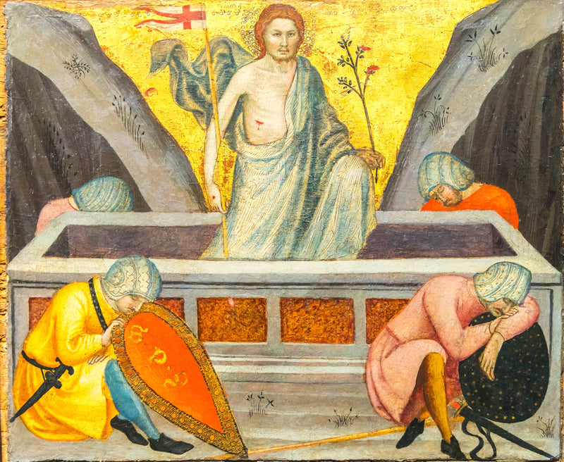 Christus die uit het graf komt - Taddeo di Bartolo