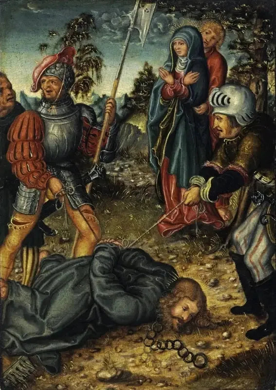 Het Christus op de weg naar Golgotha - Lucas Cranach de Oudere