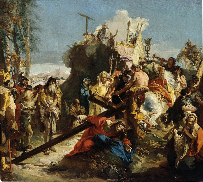 De Christus op de weg naar Calvarie - Giovanni Battista Tiepolo