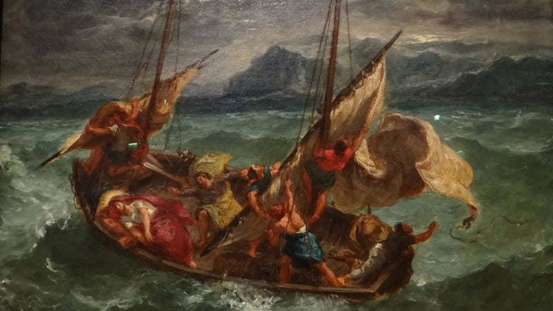 Christus op het Meer van Genezareth - Eugène Delacroix