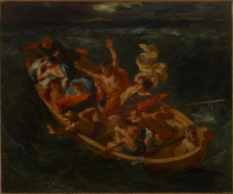 Christus op het Meer van Genezareth - Eugène Delacroix