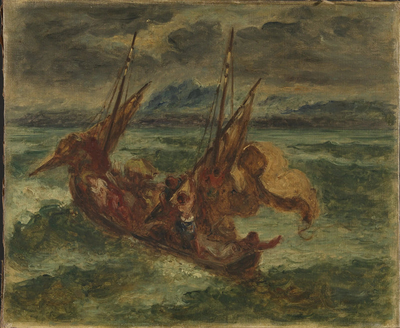 Christus op het Meer van Genezareth - Eugène Delacroix
