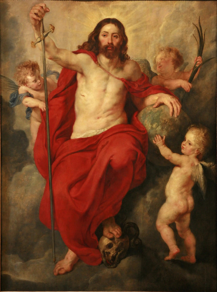 de Triomfale Christus over de Dood en de Zonde - Peter Paul Rubens