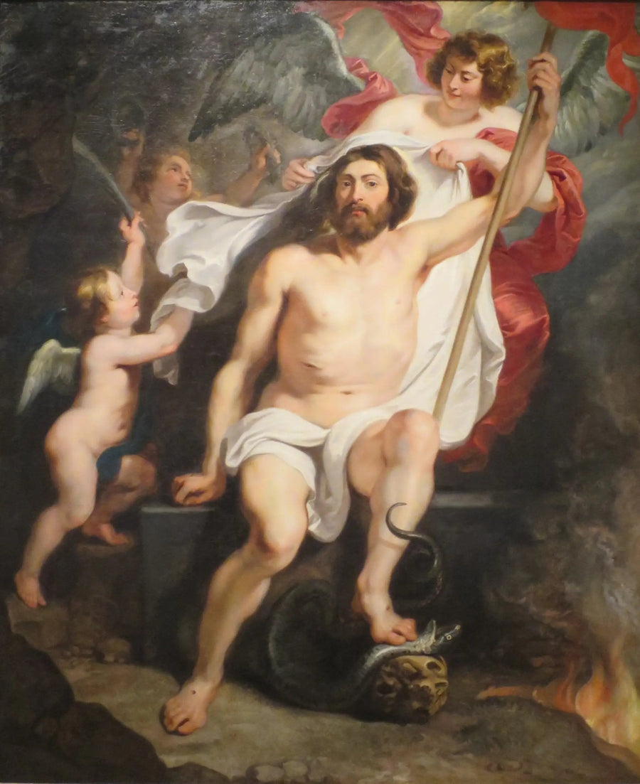 De triomferende Christus over de zonde en de dood - Peter Paul Rubens