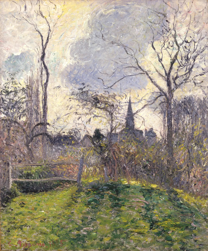 De toren van Bazincourt - Camille Pissarro