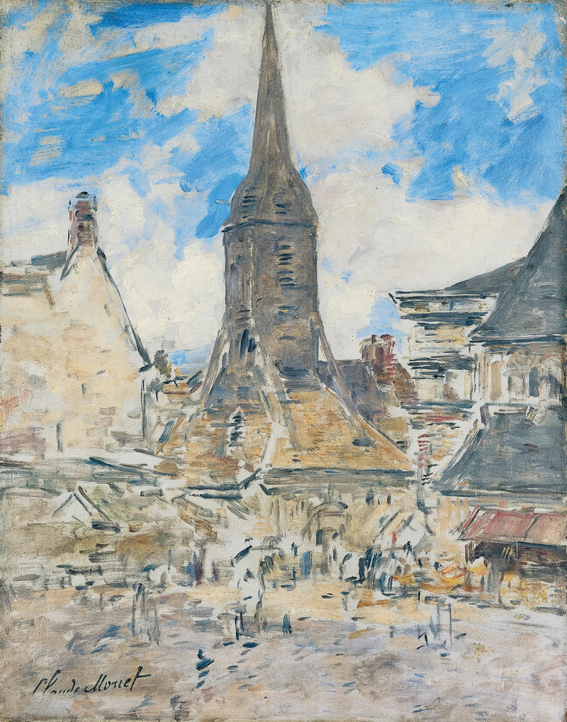 De Kloktoren van Sainte-Catherine, Honfleur - Eugène Boudin