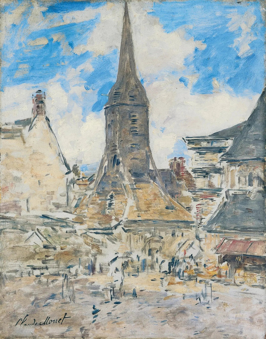 De Kloktoren van Sainte-Catherine, Honfleur - Eugène Boudin