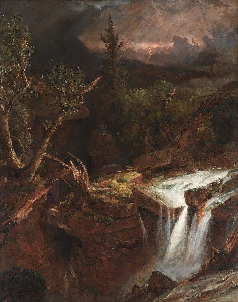 De kruidnagel - Een stormscène in de Catskill-bergen - Jasper Francis Cropsey