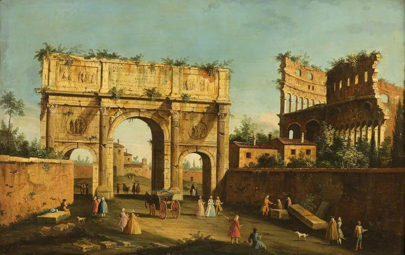 Het Colosseum en de Constantinusboog, Rome - Canaletto

Source:
Le Colisée et l'Arc de Constantin, Rome - Canaletto