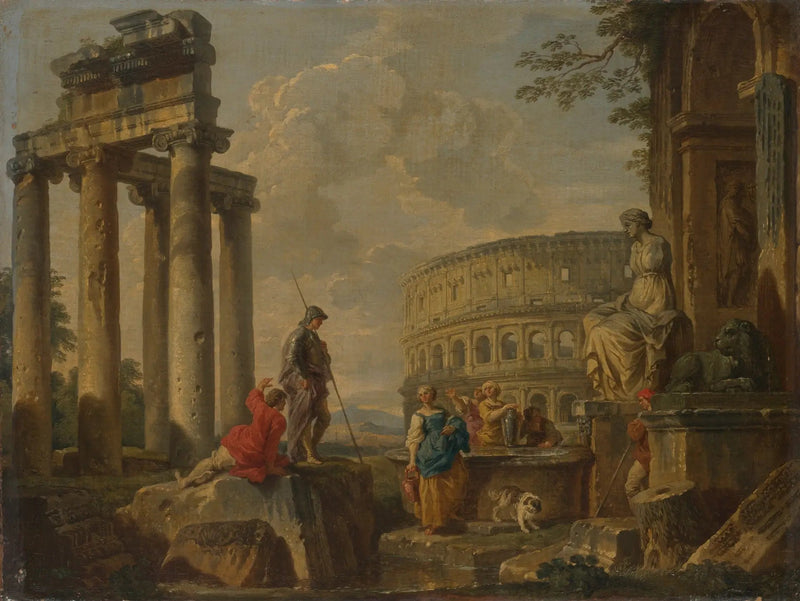 Het Colosseum tussen de Romeinse ruïnes - Giovanni Paolo Panini

Source:
Le Colisée parmi les ruines romaines - Giovanni Paolo Panini