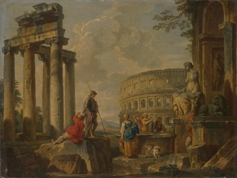 Het Colosseum tussen de Romeinse ruïnes - Giovanni Paolo Panini

Source:
Le Colisée parmi les ruines romaines - Giovanni Paolo Panini