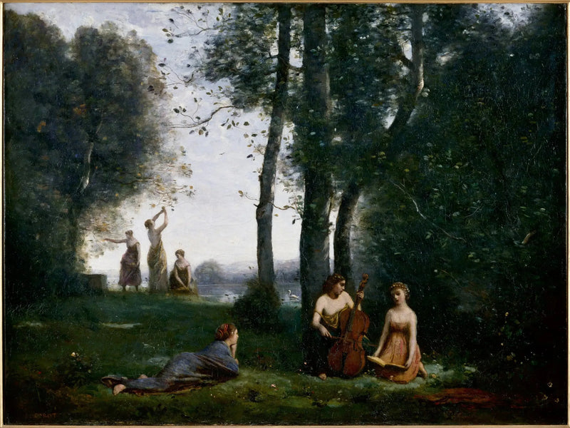 Het Pastorale Concert - Jean-Baptiste Camille Corot