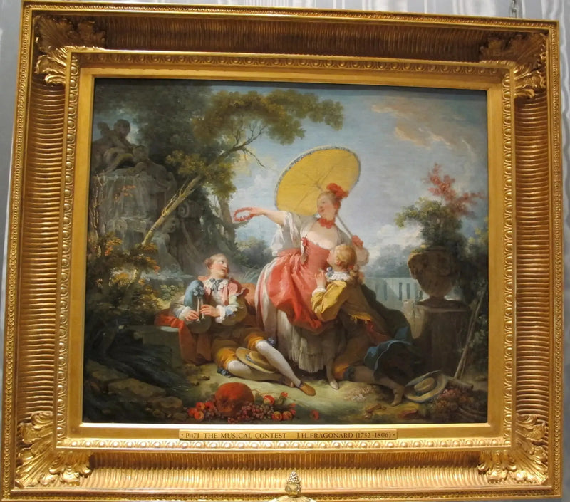 De muzikale wedstrijd - Jean-Honoré Fragonard