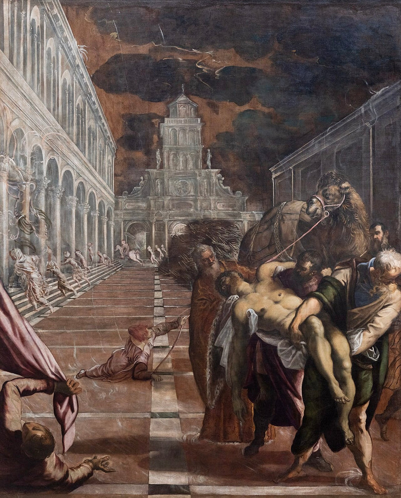 Het lichaam van Sint-Marcus teruggebracht naar Venetië - Jacopo Tintoretto