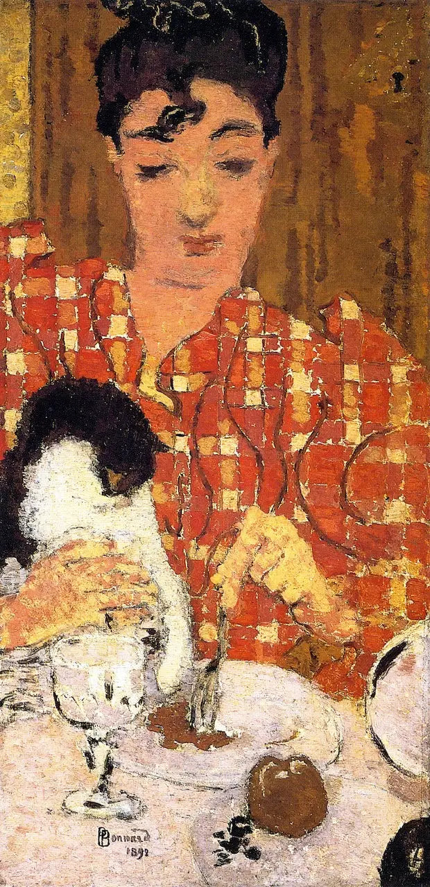 Het geruite corsage - Pierre Bonnard