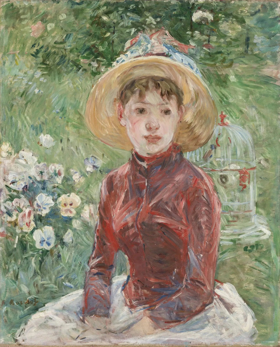 De rode corsage - Berthe Morisot