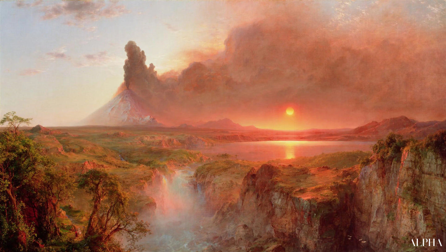 Le Cotopaxi - Frederic Edwin Church - Reproducties van schilderijen en hoogwaardige schilderkunst