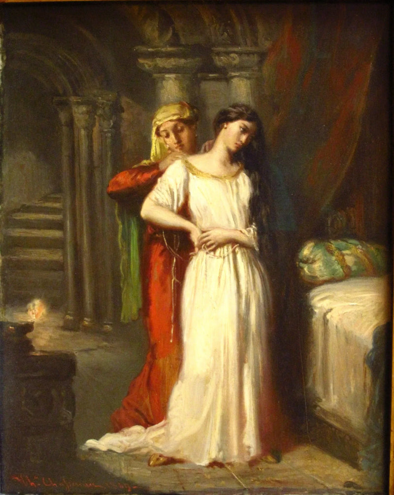 De Nachtscène van Desdémone - Théodore Chassériau