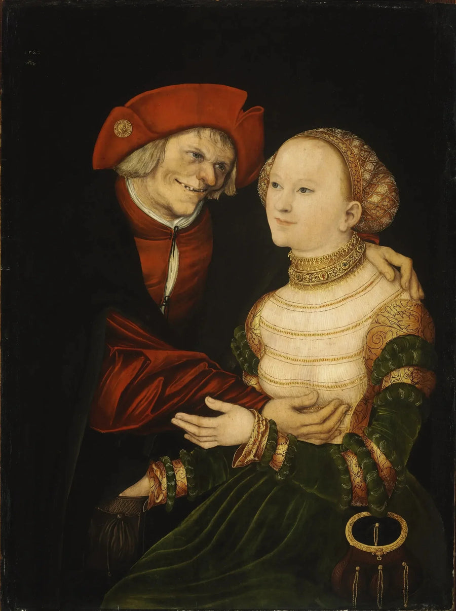 Het slecht bijpassende paar II - Lucas Cranach de Oudere