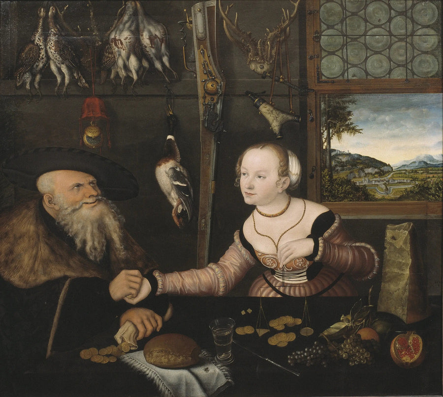 Het slecht bijpassende paar - Lucas Cranach de Oudere