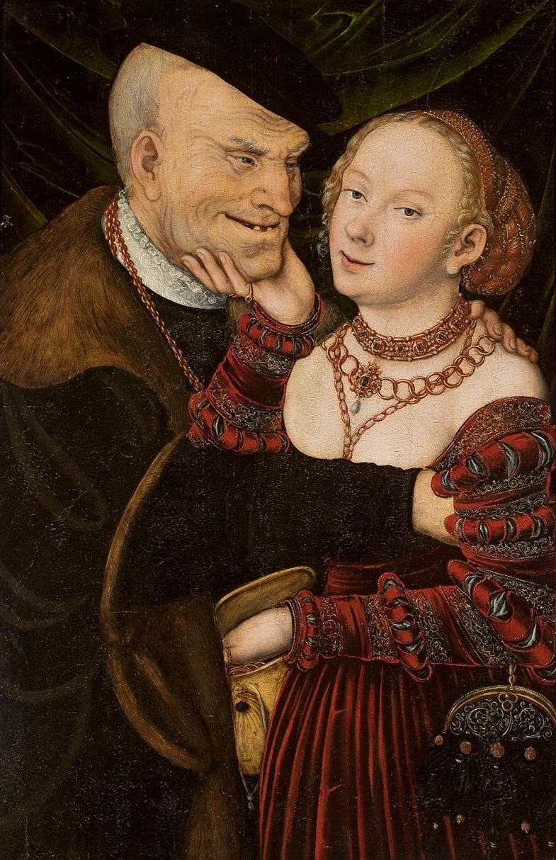 Het slecht bijpassende paar - Lucas Cranach de Oudere