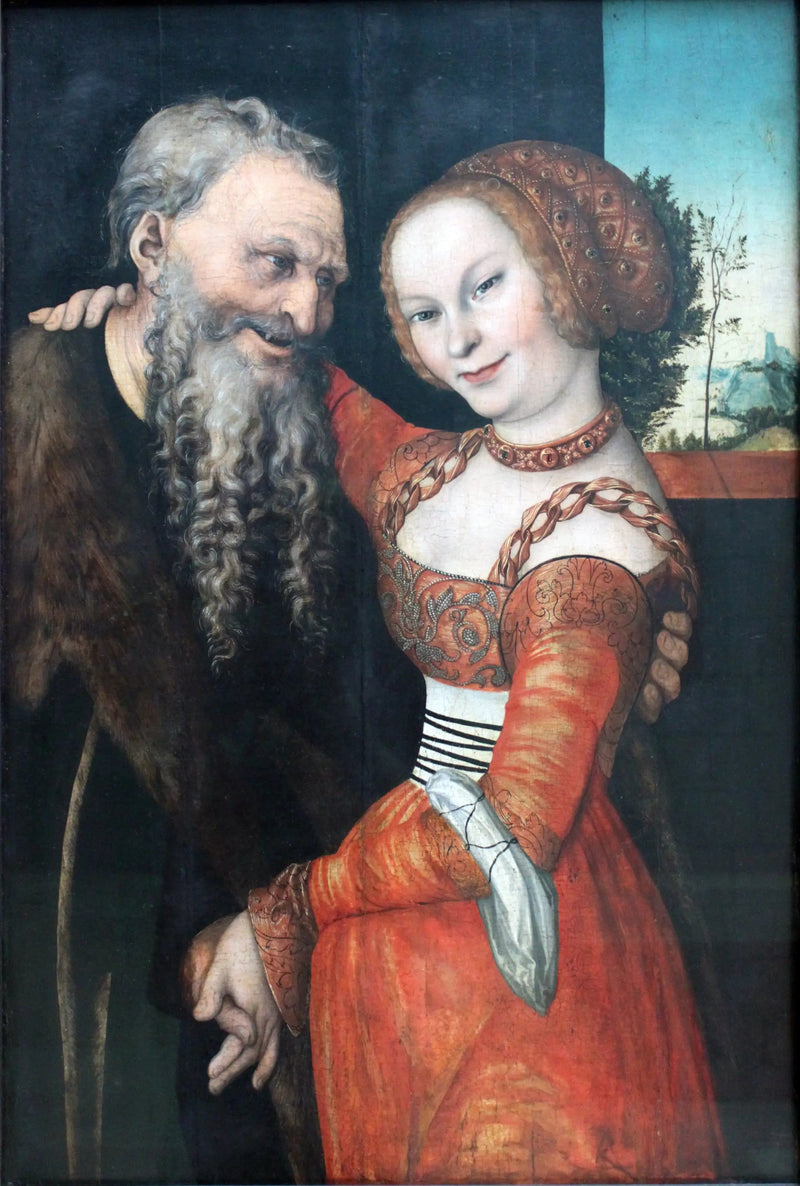 Het slecht bijpassende paar - Lucas Cranach de Oudere