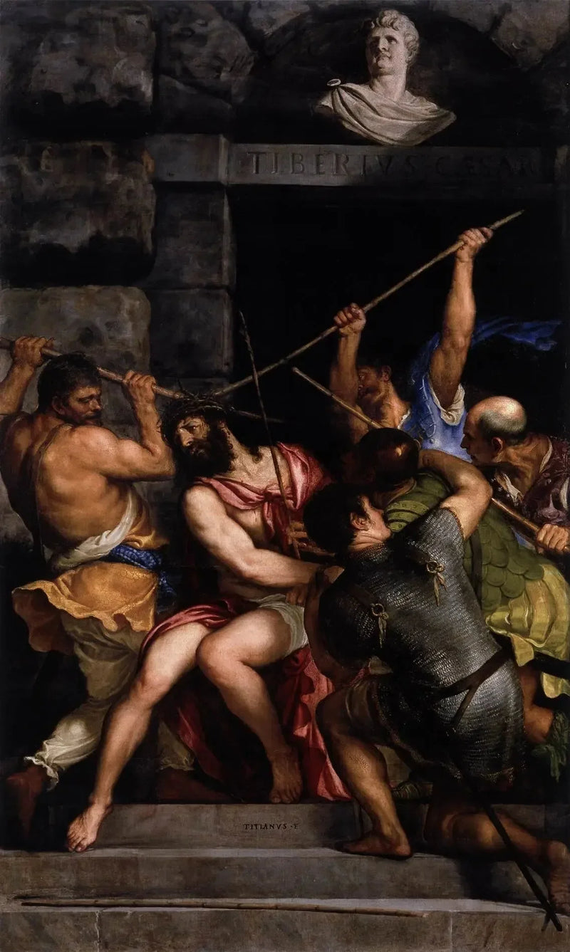 De Kroning met doornen - Titian