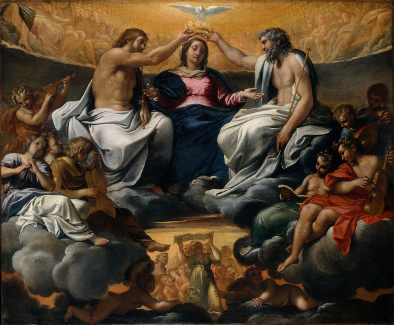 De Kroning van de Maagd - Annibale Carracci