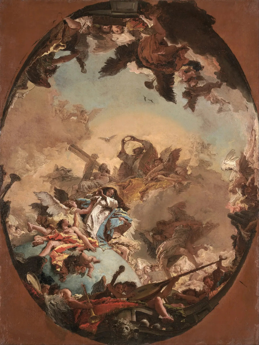 Het Kroning van de Maagd - Giovanni Battista Tiepolo