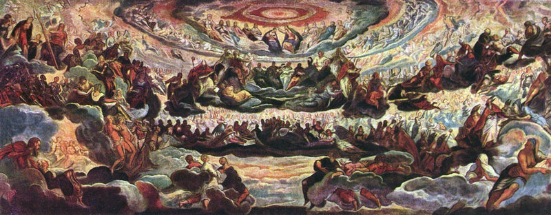 De Kroning van de Maagd - Jacopo Tintoretto