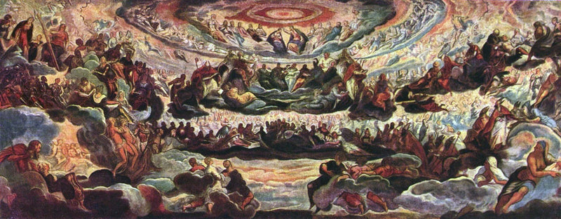 De Kroning van de Maagd - Jacopo Tintoretto