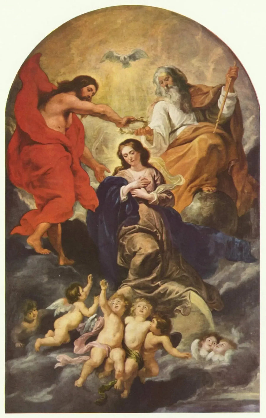 De kroning van de Maagd - Peter Paul Rubens