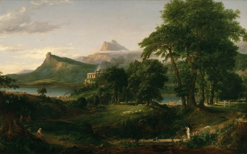 De Kursus van het Rijk: de staat van Arcadië of pastoral - Thomas Cole

Source:
Le Cours de l'Empire : l'état d'Arcadie ou pastorale - Thomas Cole