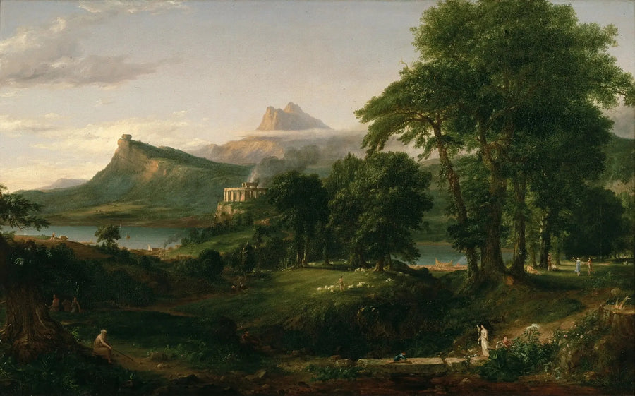 De Kursus van het Rijk: de staat van Arcadië of pastoral - Thomas Cole

Source:
Le Cours de l'Empire : l'état d'Arcadie ou pastorale - Thomas Cole