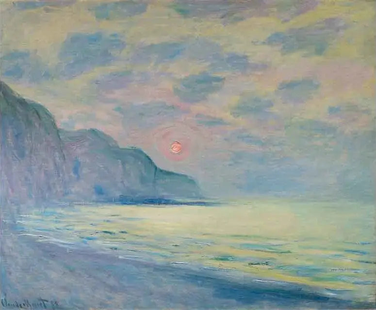 Het klooster van de zon, het mistige weer, Pourville - Claude Monet