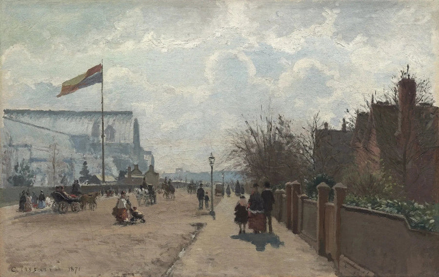 Het Crystal Palace, Londen - Camille Pissarro